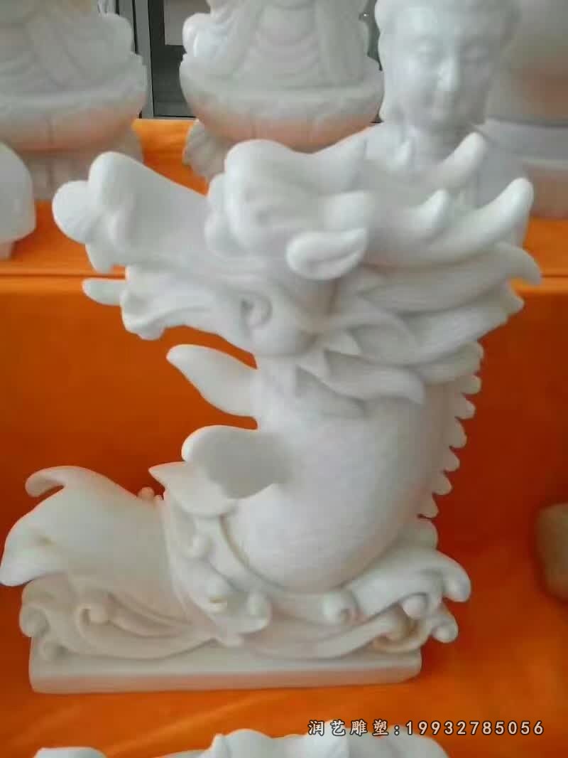 汉白玉石雕龙 (3)