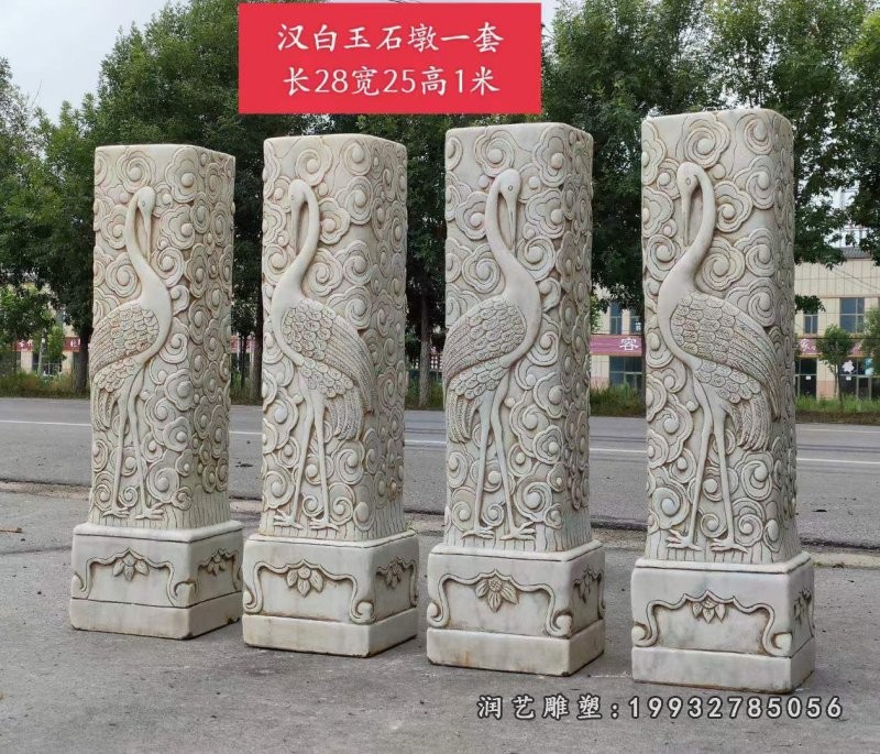 龙柱景观石雕 (2)