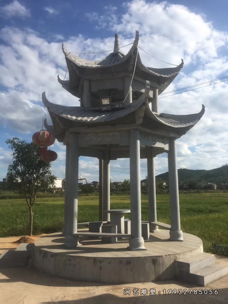 酒店凉亭石雕 (5)