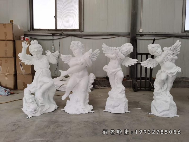 校园天使石雕 (7)