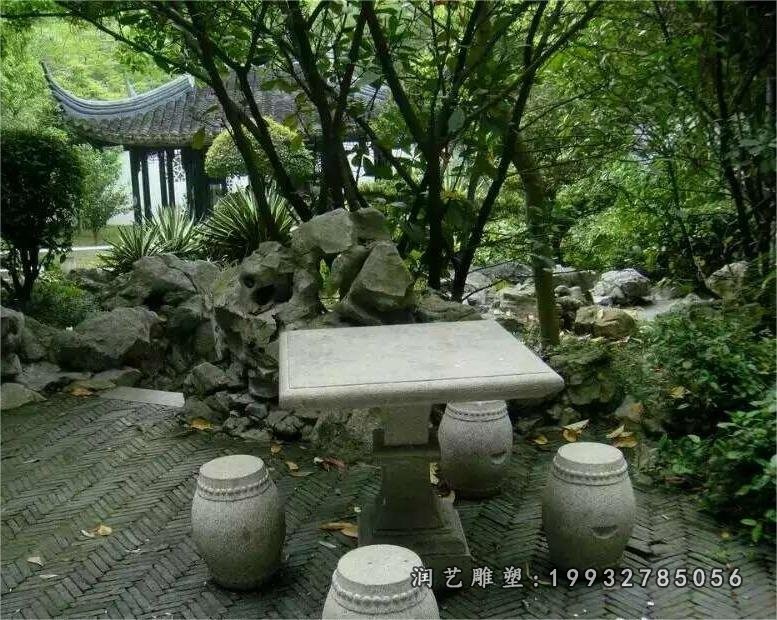 景区大理石桌凳 (22)
