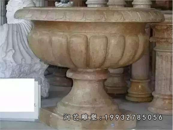 商业街花盆石雕 (1)