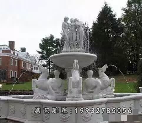 公园石雕喷泉 (121)