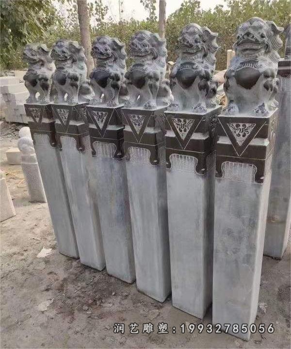 仿古石雕拴马桩