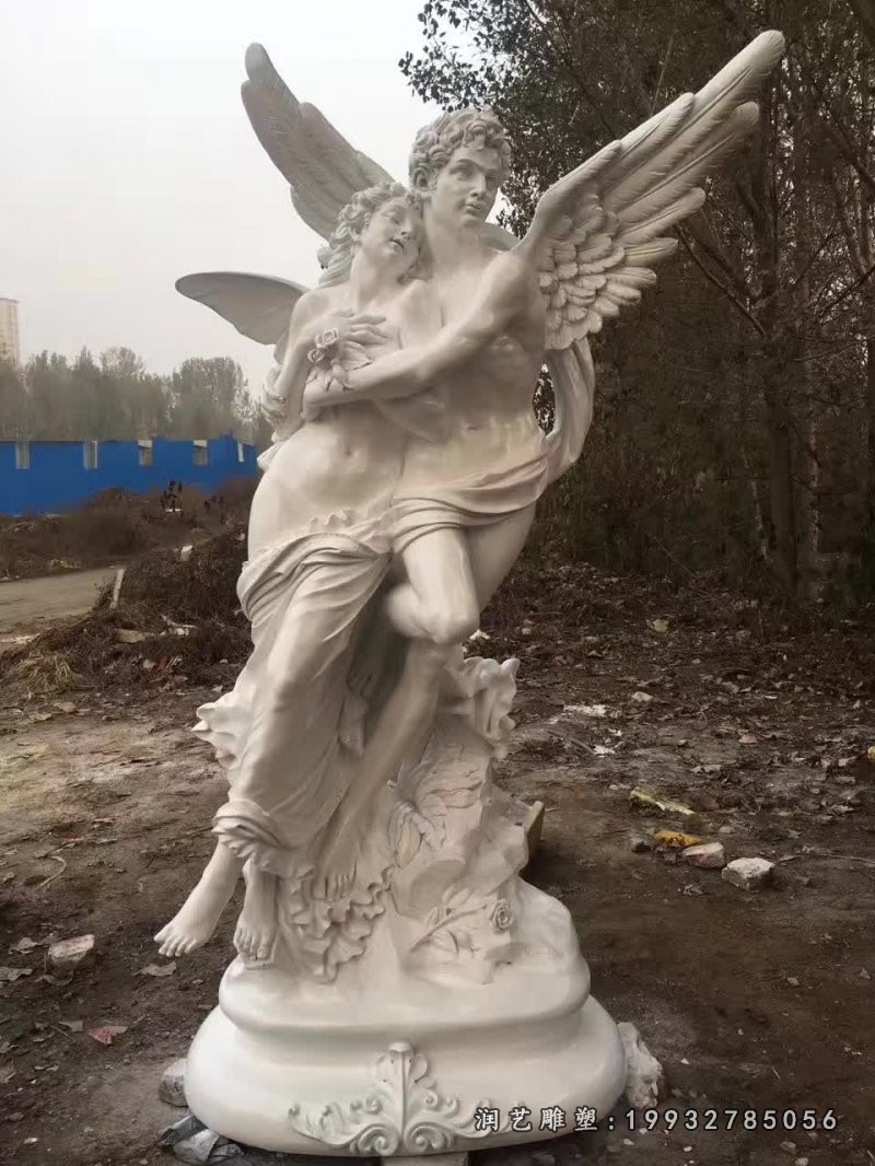 游乐场天使石雕
