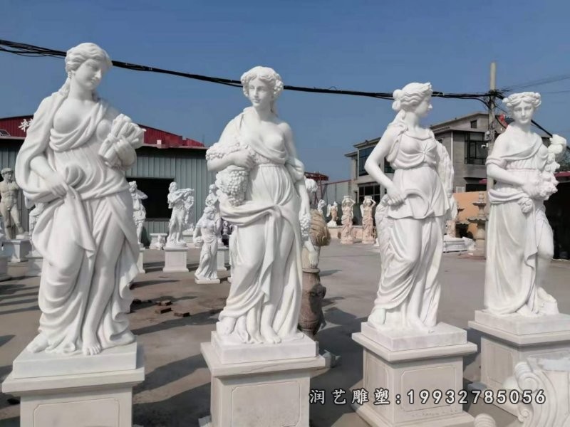 商业街西方人物石雕 (3)