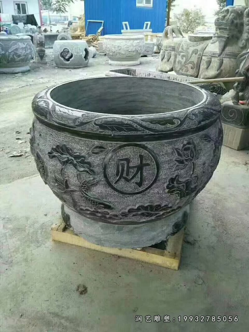 街道石雕鱼缸 (1)