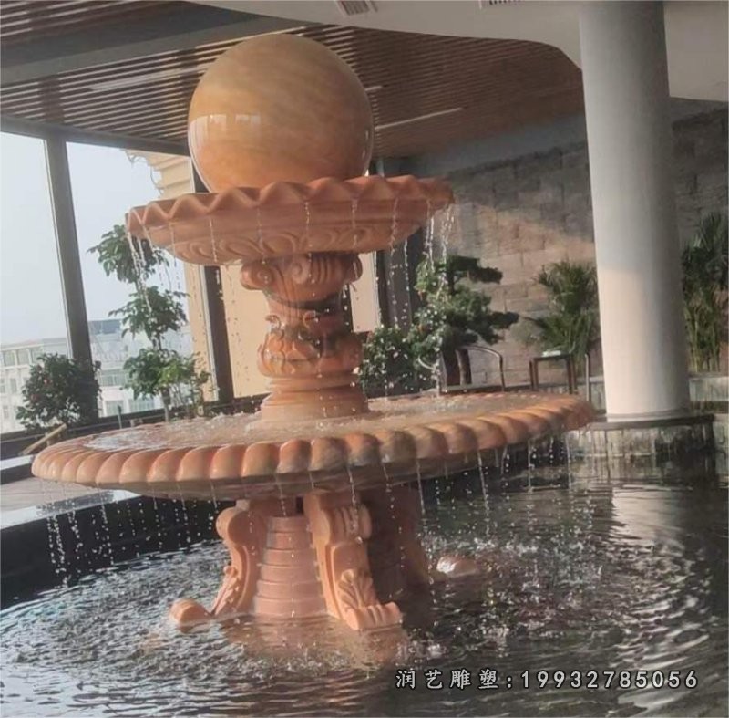 广场风水球石雕 (3)