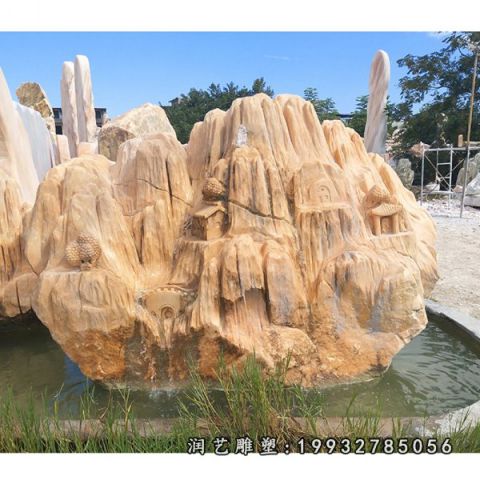 大理石公园假山雕塑
