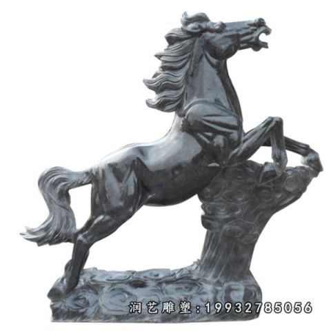 大理石公园马雕塑