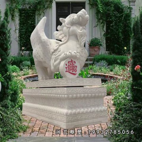 大理石貔貅雕塑