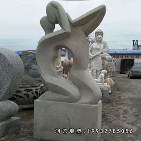 大理石情侣雕塑