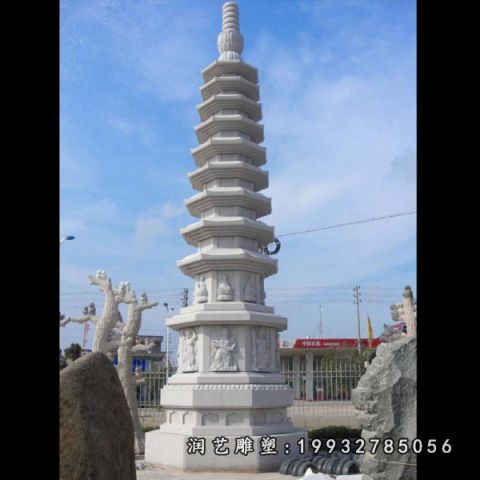 大理石塔园林雕塑