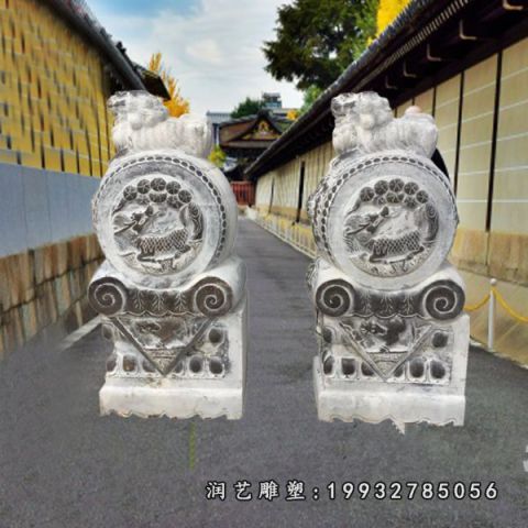 大理石抱鼓石雕塑