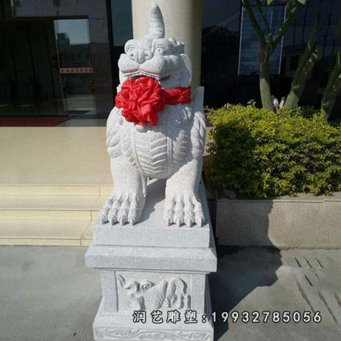 大理石单位独角兽雕塑