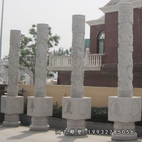 大理石公园石柱雕塑
