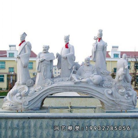大理石公园八仙人物雕塑