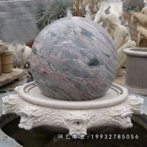 大理石公园风水球雕塑