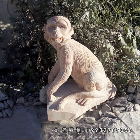 大理石公园猴雕塑