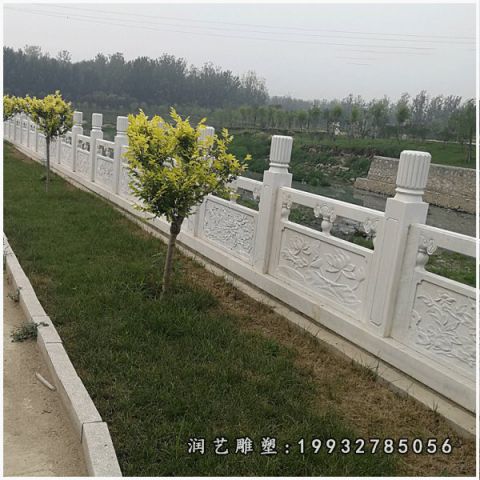 大理石公园栏板雕塑