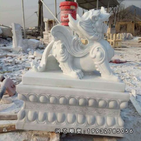 大理石貔貅商场雕塑