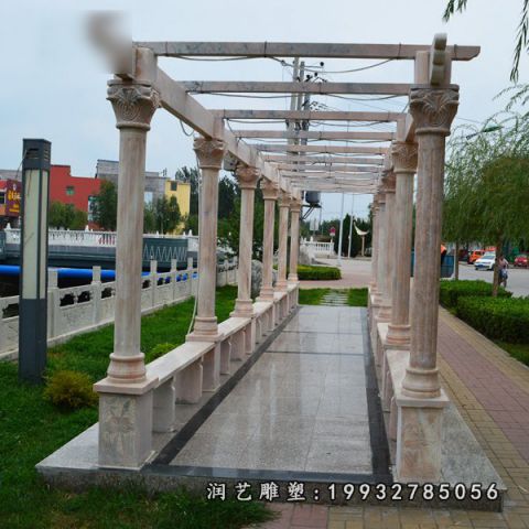 大理石园林长廊雕塑
