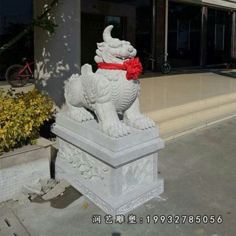 大理石独角兽单位雕塑