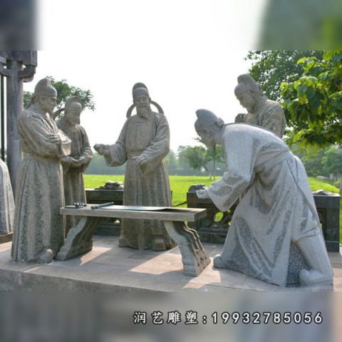 园林大理石李白雕塑