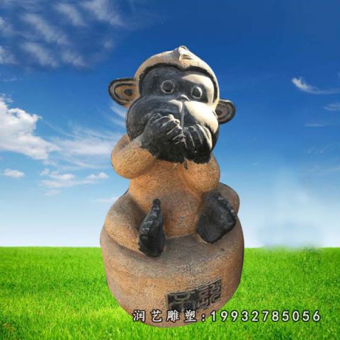 大理石猴子公园雕塑