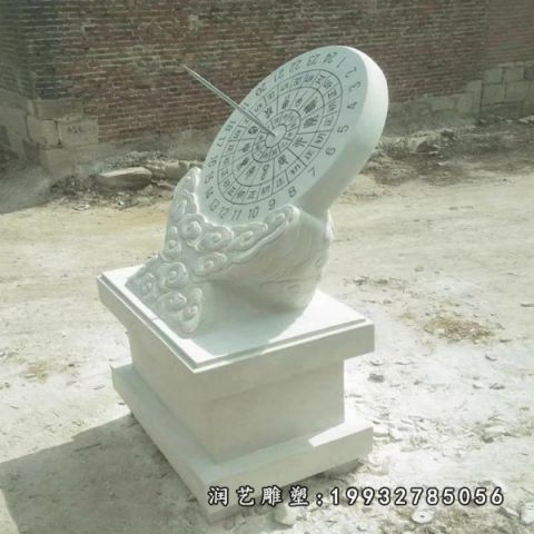 大理石校园日晷雕塑