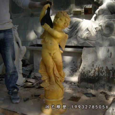 公园大理石天使雕塑