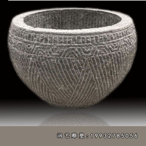 大理石水缸庭院雕塑