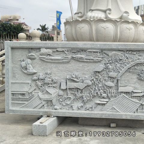 公园浮雕大理石雕塑
