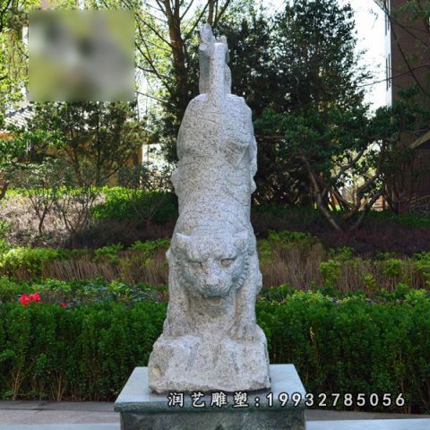 大理石老虎公园雕塑