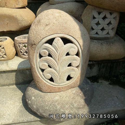 公园石灯大理石雕塑