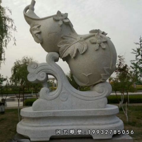 葫芦大理石雕塑
