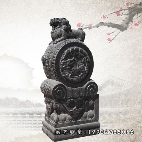 大理石庭院抱鼓石雕塑