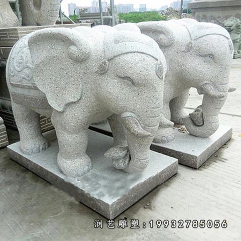 大理石大象雕塑