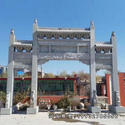 牌坊大理石雕塑