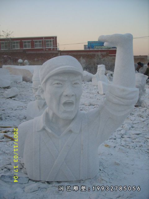 董存瑞大理石雕塑
