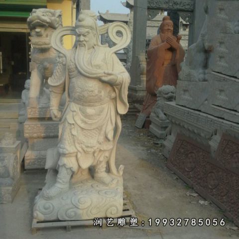 大理石关公雕塑