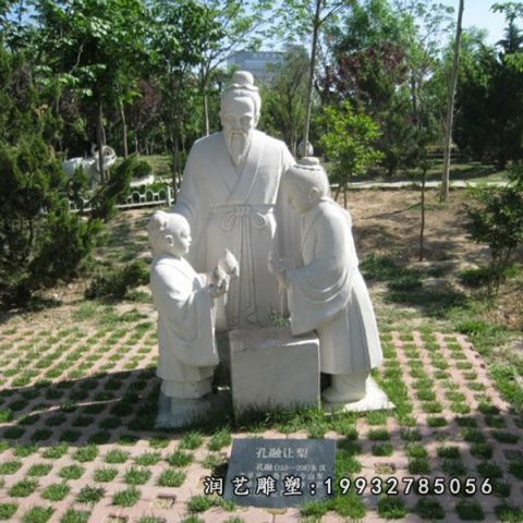 孔融让梨大理石雕塑