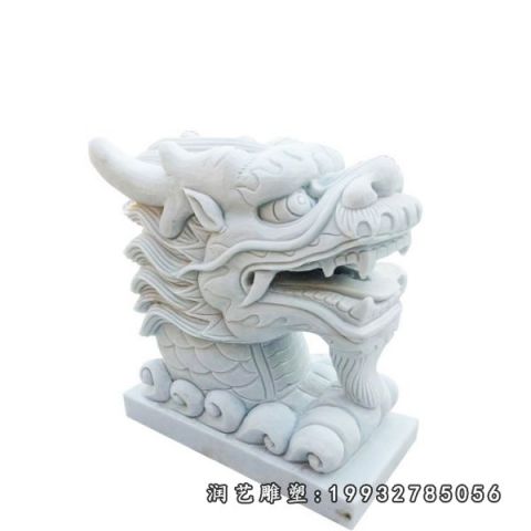 大理石龙头雕塑