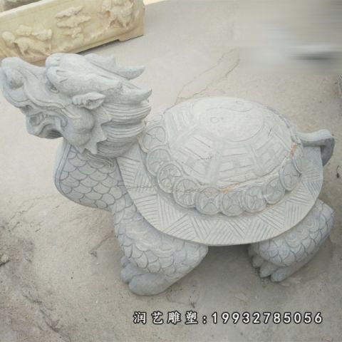 大理石招财龙龟雕塑