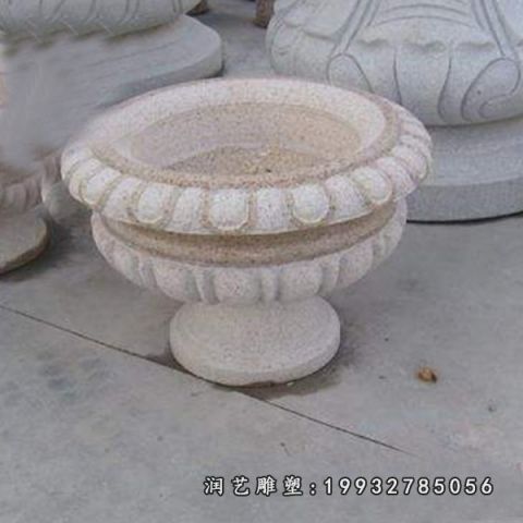 公园花盆大理石雕塑