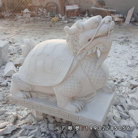 龙龟大理石雕塑
