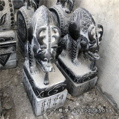 青石吸水兽雕塑
