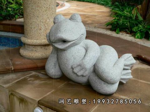 青蛙大理石雕塑