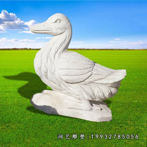 大理石鸭子雕塑