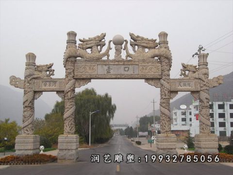 大理石街道牌坊雕塑